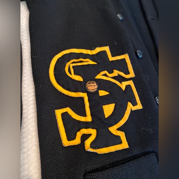 Rare 50’s Vintage Californian Official Award Cardigan 100% Virgin Wool SF - Picture 5 of 9